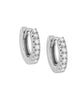 CZ Mini Huggie Earring Silver 10 MM - thumbnail