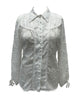 Unique Vintage White Floral Francesca Blouse - thumbnail