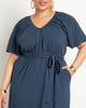 Knit Maxi Dress With Slit - thumbnail