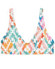 Carnival Ikat Recycled Bikini Top - thumbnail