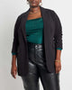 The 365 Suit Long Tailored Blazer- Black - thumbnail