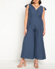 Tie Strap Wide Leg Jumpsuit - thumbnail