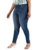 Women Mid Wash Skinny Fit Denim Jeans - thumbnail