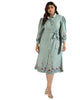 Women Floral Design Drawstring Dresses - thumbnail