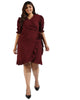 Women Solid Tie Front Casual Dresses - thumbnail