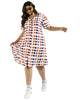 Women Polka Dot Button Down Dresses - thumbnail