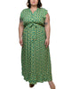 Kiara Maxi Dress Floral Print Frilled V-Neckline - thumbnail
