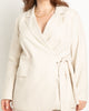 Tie Front Linen Blend Jacket - thumbnail