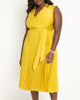 Midi Dress With Pleated Skirt - thumbnail