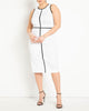 Sleeveless Piped Workwear Dress - thumbnail