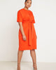 Cross Front Flutter Sleeve Dress - thumbnail