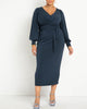 Cross Front Midi Dress - thumbnail