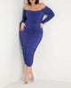 Ruched Off The Shoulder Dress - thumbnail
