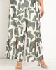 Pull On Wide Leg Pant with Slit Hem - thumbnail