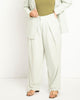 Pleated Linen Taper Leg Trouser - thumbnail