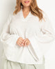Wide Sleeve Textured Top - thumbnail