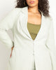 Zip Up Exaggerated Shoulder Blazer - thumbnail