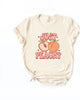 Just Peachy Colorful Peach Short Sleeve Graphic Tee - thumbnail