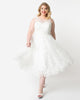 Unique Vintage Ivory Lace & Tulle Riviera Bridal Dress - thumbnail