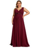 Floral Applique Sleeveless Chiffon Long Formal Evening Dress - thumbnail