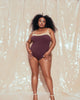 Lace Up Back Swimsuit - thumbnail
