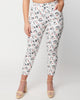Unique Vintage White Chicken Print Cropped Capris - thumbnail