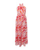 Smak Parlour Pink & Red Floral Budding Romance Maxi Dress - thumbnail