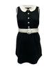 Smak Parlour Black & White Quilted Mini Dress - thumbnail