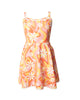 Smak Parlour Yellow Psychedelic Sweetheart Swing Dress - thumbnail