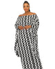 Nivea Noir Off Shoulder Kaftan Dress - thumbnail