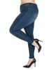 Distressed Bamboo Blend Denim Jeggings - thumbnail