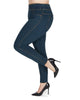 Cotton Blend Denim Shaping Jean Leggings - thumbnail