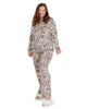 Women's Corgi Dog Print Cotton Blend Matching Pajama Set - thumbnail