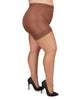 Plus Size Curvy Ultra Sheer Control Top Pantyhose - thumbnail