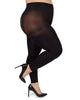 Plus Size Curvy Super Matte Control Top Footless Tights - thumbnail
