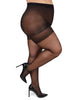 Plus Size Curvy Silky Sheer Control Top Pantyhose - thumbnail