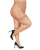 Plus Size Curvy Silky Sheer Control Top Pantyhose - thumbnail