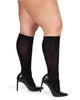 Microfiber Opaque Plus Size Curvy 2 Pack Knee High Stocking - thumbnail