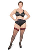 Women's Queen Of Hearts Backseam 20 Denier Sheer Thigh High - thumbnail