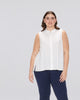 Gabby Sleeveless Pleated Back Top - thumbnail