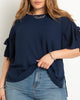 Relaxed Top With Tie Sleeve - thumbnail