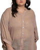 Emilie Shirt Front & Back Buttons Solid - thumbnail