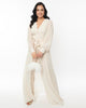 Unique Vintage Ivory Jumpsuit & Skirt Overlay - thumbnail
