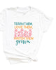 Watch Them Grow Flower Garden Short Sleeve Graphic Tee - thumbnail