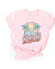 Life's A Beach Wave Short Sleeve Graphic Tee - thumbnail