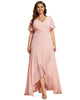 Charming Chiffon Bridesmaid Dress with Lotus Leaf Hemline - thumbnail