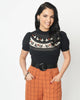 Unique Vintage Black Halloween Fair Isle Paige Sweater - thumbnail