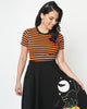 Unique Vintage Orange & Black Stripe Back To Basics Top - thumbnail