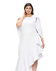 Kaskade Ruffled Neoprene Dress - thumbnail