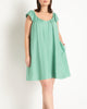 Puff Sleeve Mini Dress - thumbnail